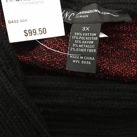 I.N.C Off-The-Shoulder Tunic Sweater - Picture 8 of 8